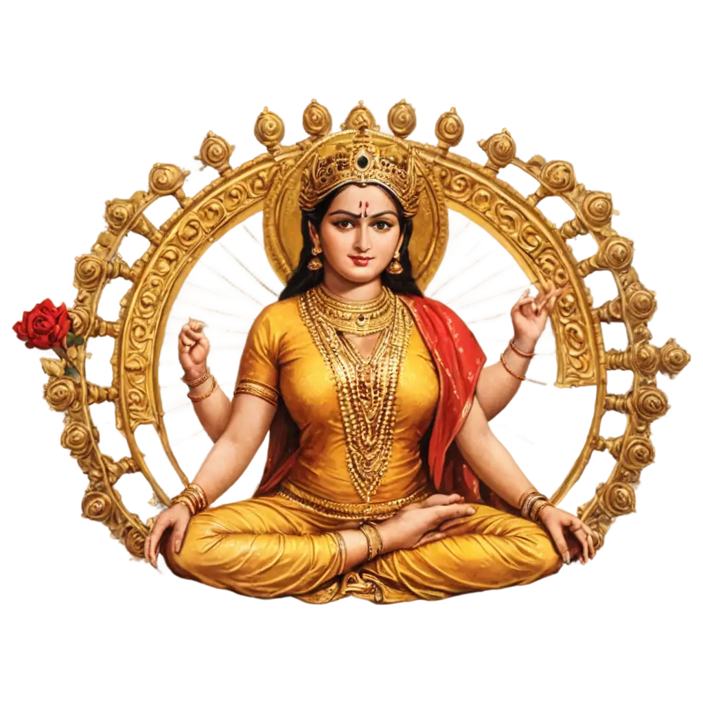 Durga-Mata-Ji-PNG-Image-Symbolic-Representation-of-Divine-Strength-and-Protection