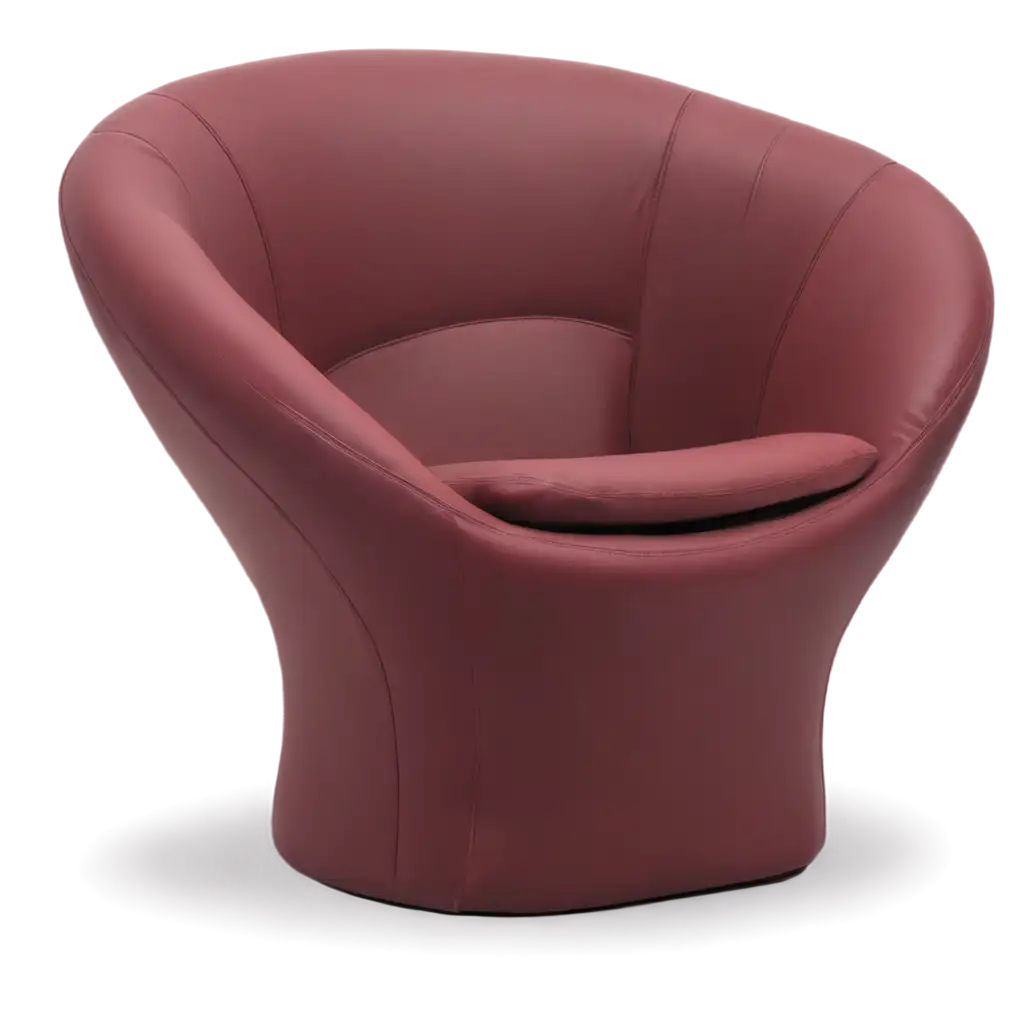 Contemporary-Frameless-Soft-Chair-PNG-in-Burgundy-Color-Trendy-Seat-Design-for-2025