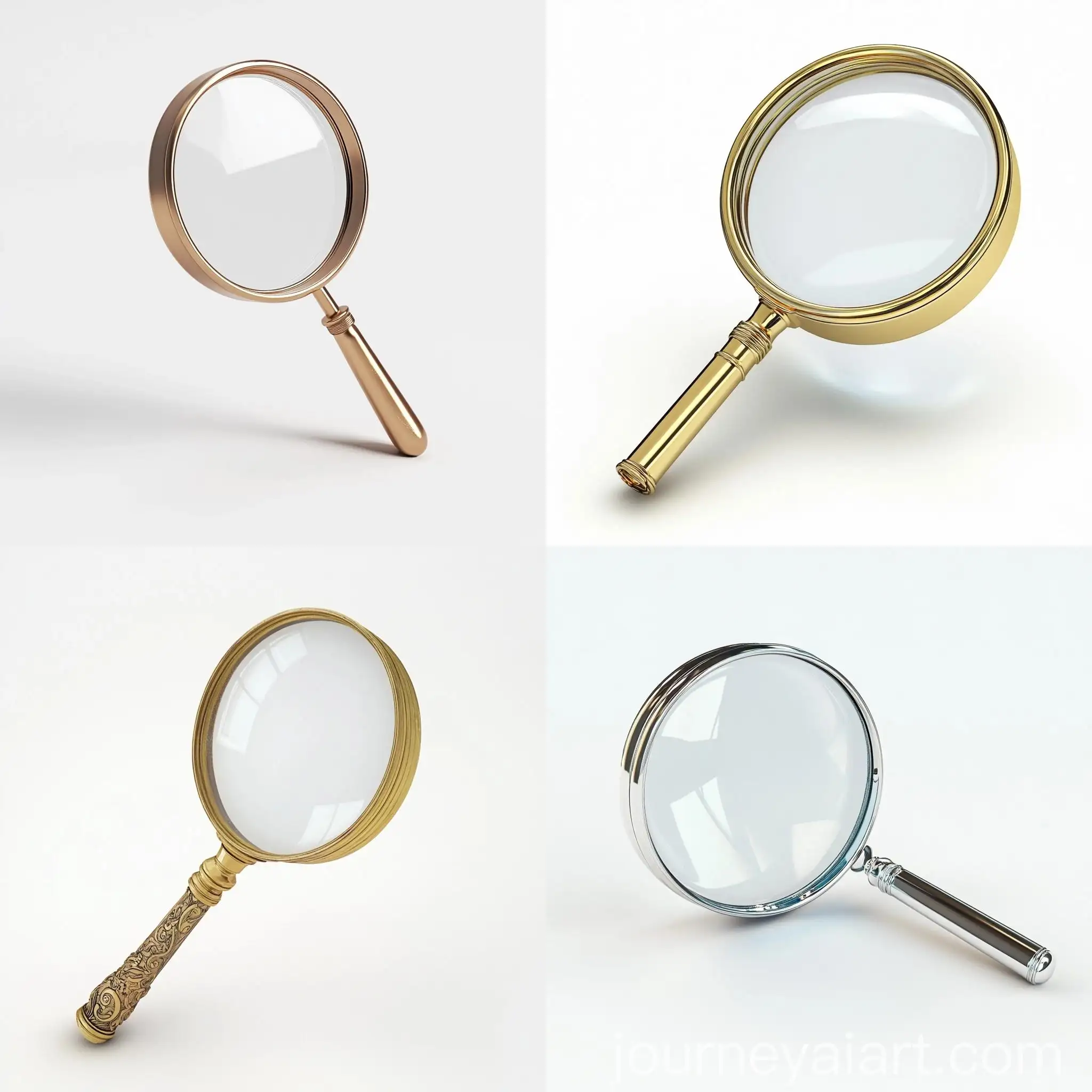 Magnifying-Glass-3D-RealTime-Render-on-White-Background