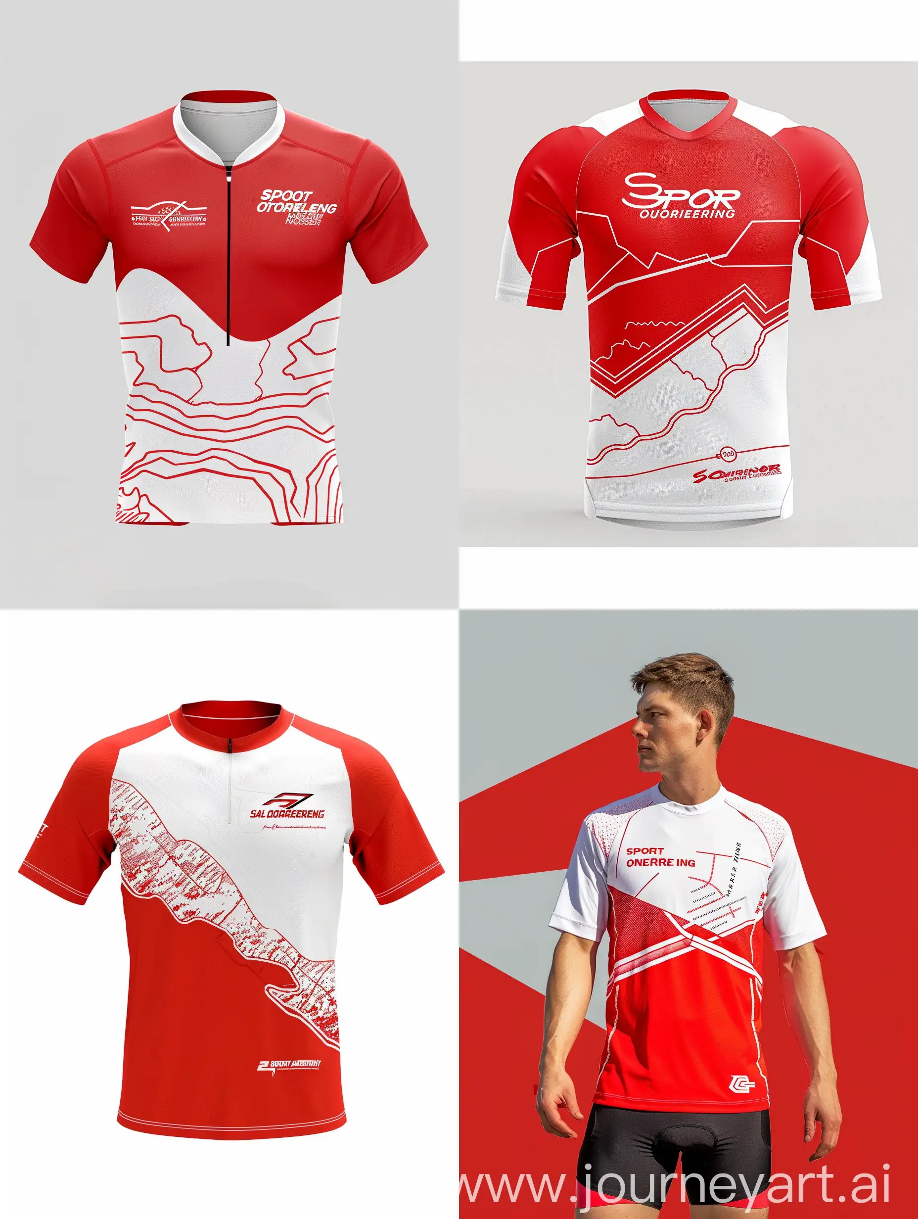 Bold-RedWhite-Orienteering-Sports-TShirt-with-Dynamic-Map-Pattern