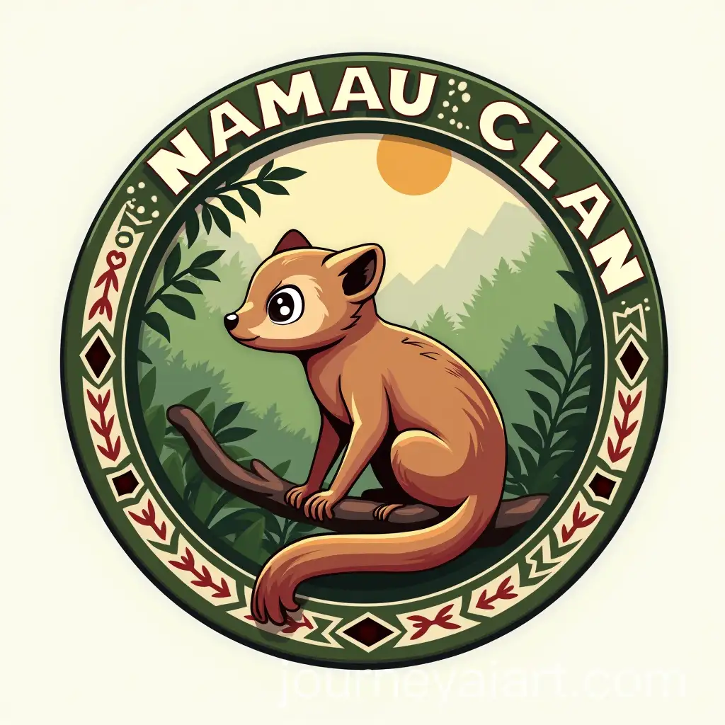 Realistic-Logo-Design-for-NANAO-CLAN-Featuring-a-Cuscus-and-Tribal-Elements