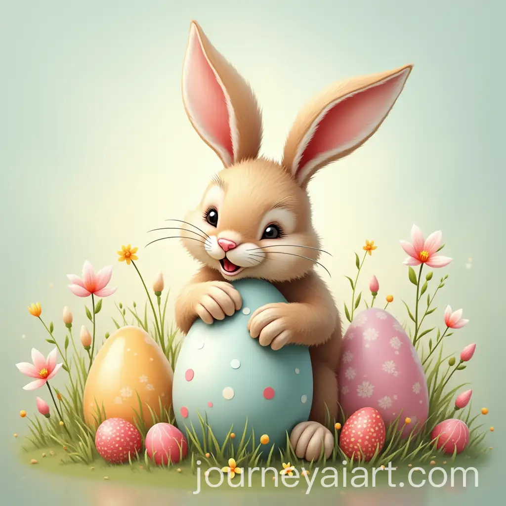 Easter-Celebration-with-Colorful-Eggs-and-Spring-Flowers
