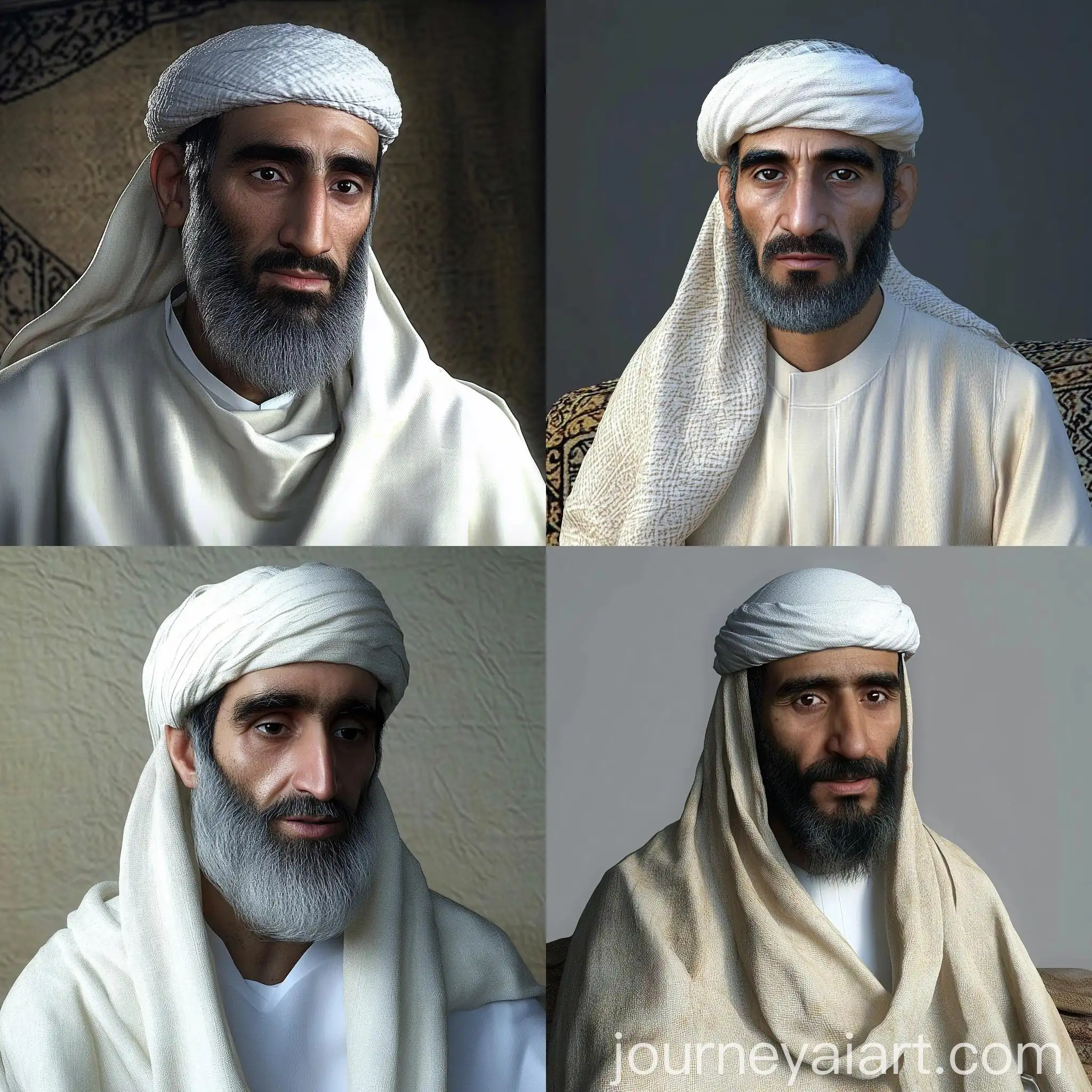 Elegant-Muslim-Elder-in-Traditional-Attire