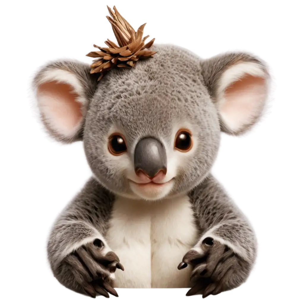 Adorable-HalfKoala-PNG-Image-for-Festive-Event-Logos