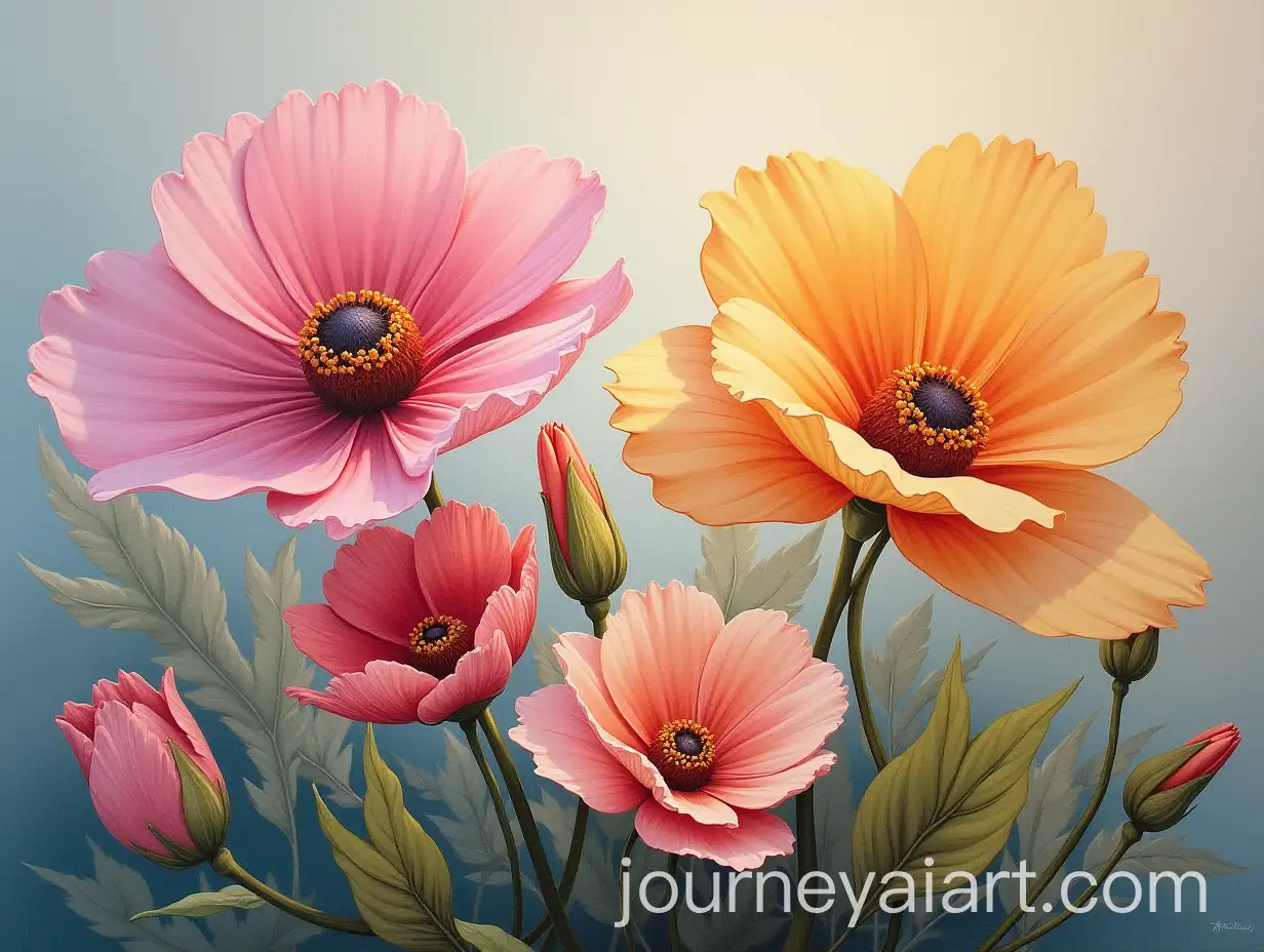 Colorful-Oil-Painting-of-Flowers-in-43-Aspect-Ratio