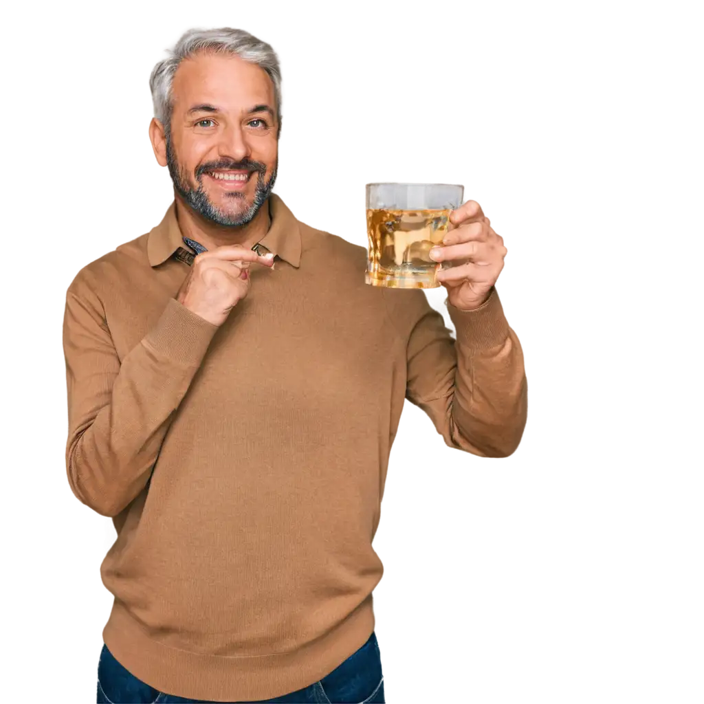 Man-Raises-Toast-at-a-Bar-PNG-HighQuality-Cheers-Celebration-Image-for-Your-Projects