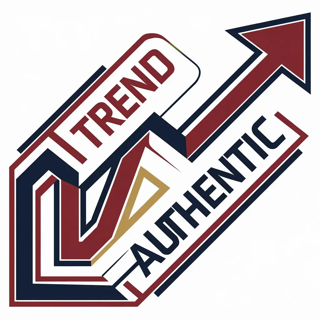 LOGO Design for Trend Authentic Uptrend Arrow in Red Blue and Gold for Entertainment Industry