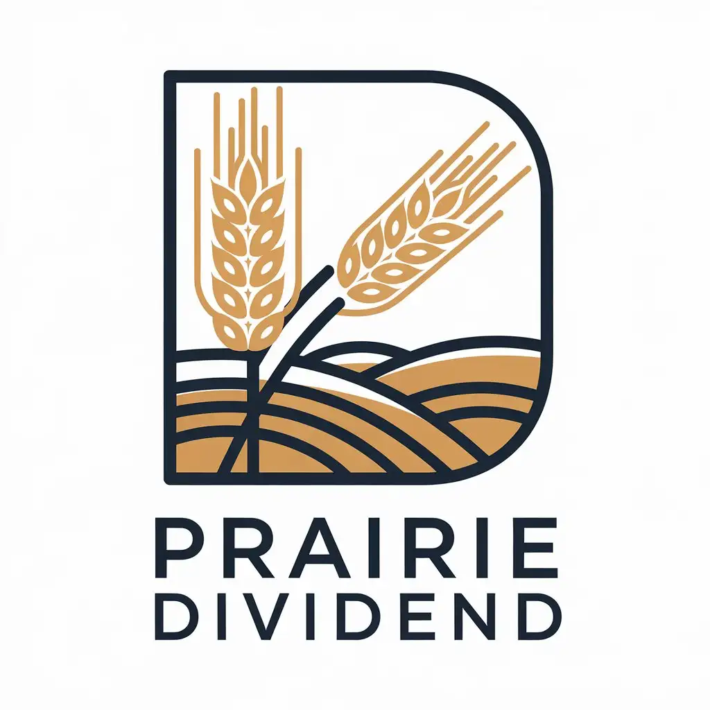 LOGO Design for Prairie Dividend FarmingInspired with Moderate Elements and Clear Background