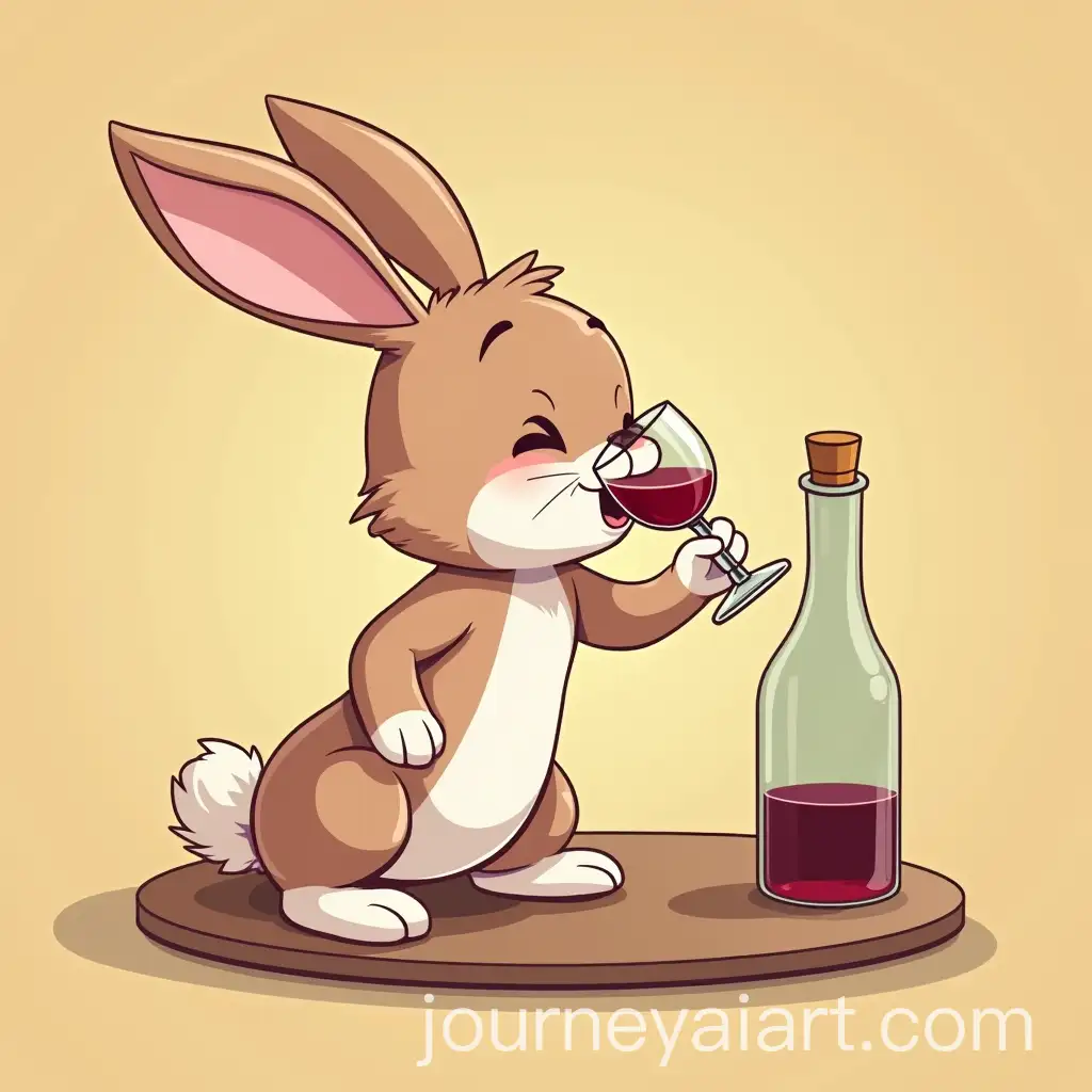 Cartoon-Girl-Rabbit-Enjoying-Wine-in-a-Fun-Playful-Style