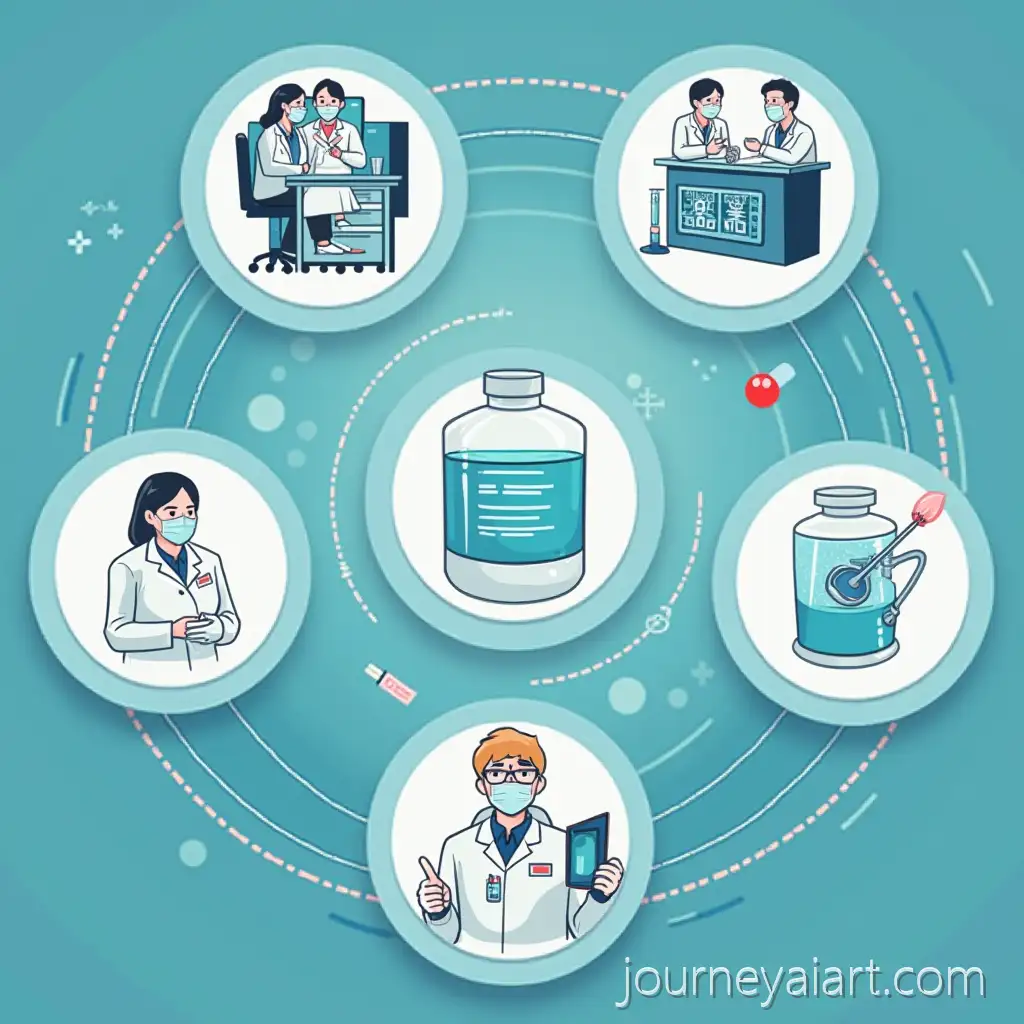 Multinational-Pharmaceutical-Company-Investing-in-Chinese-Biotech-Comic-Style-for-PPT-LectureMNC-Biotech-Investment-Comic