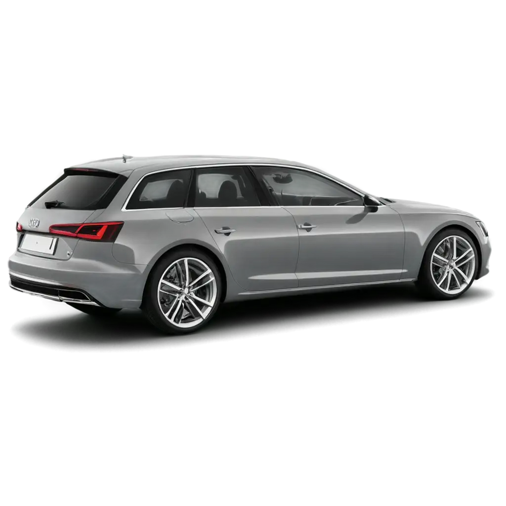 Gray-Side-Profile-View-of-an-Audi-Car-HighQuality-PNG-Image-for-Versatile-Usage