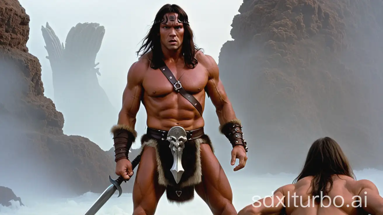 Conan-the-Barbarian-in-a-Mythical-Landscape