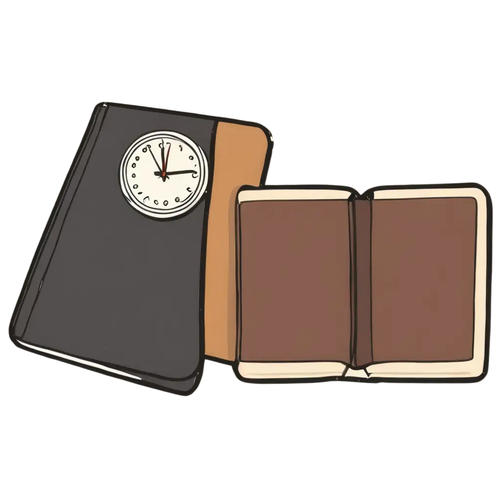 Cartoon-Style-Agenda-and-Clock-PNG-Image-Creative-and-Vibrant-Visuals