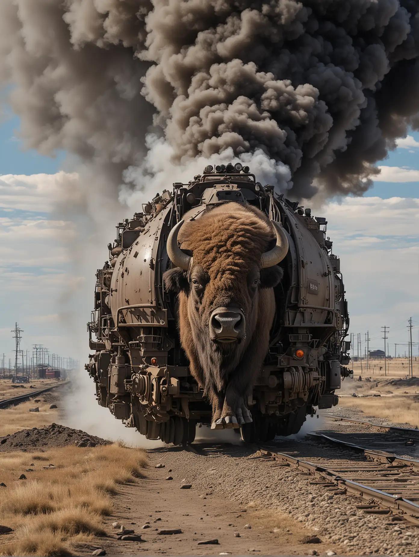 BisonTrain-Hybrid-Charging-Through-a-Wasteland