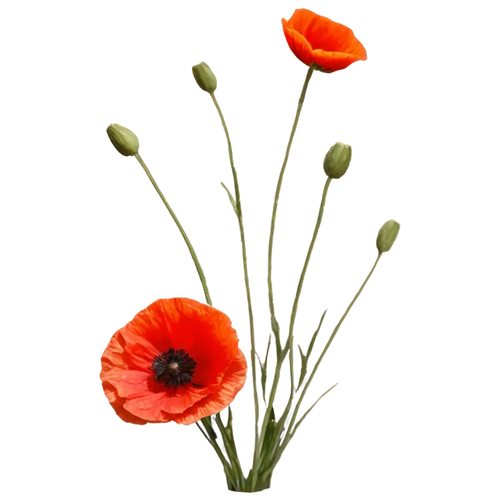 Stunning-Red-Poppy-Flower-PNG-Captivating-HighResolution-Imagery