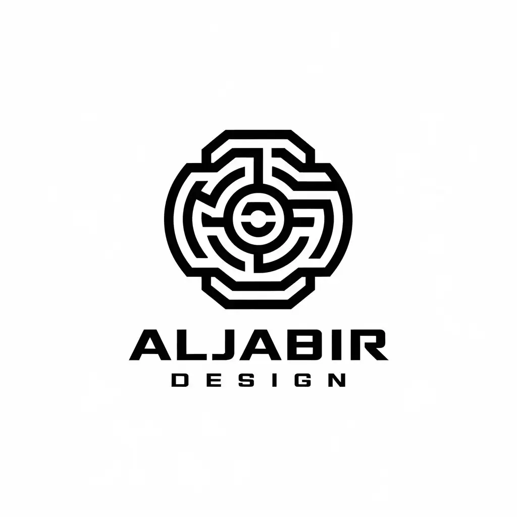 LOGO Design for Aljabir Design Germany Style with Complex Elements for Technology Industry