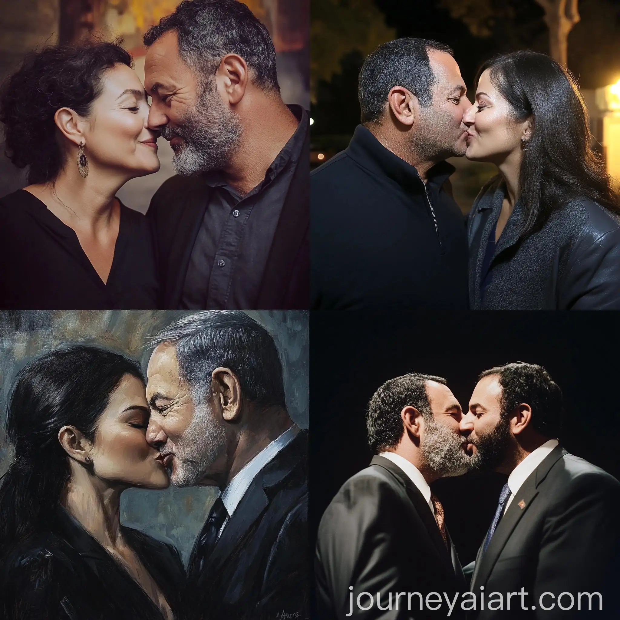 Benjamin-Netanyahu-and-Ehud-Barak-Embrace-in-a-Political-Moment