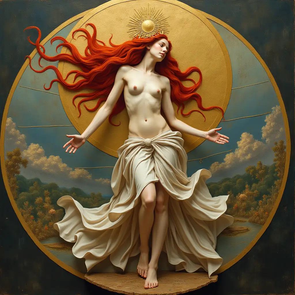 create image venus creation of world botticelli