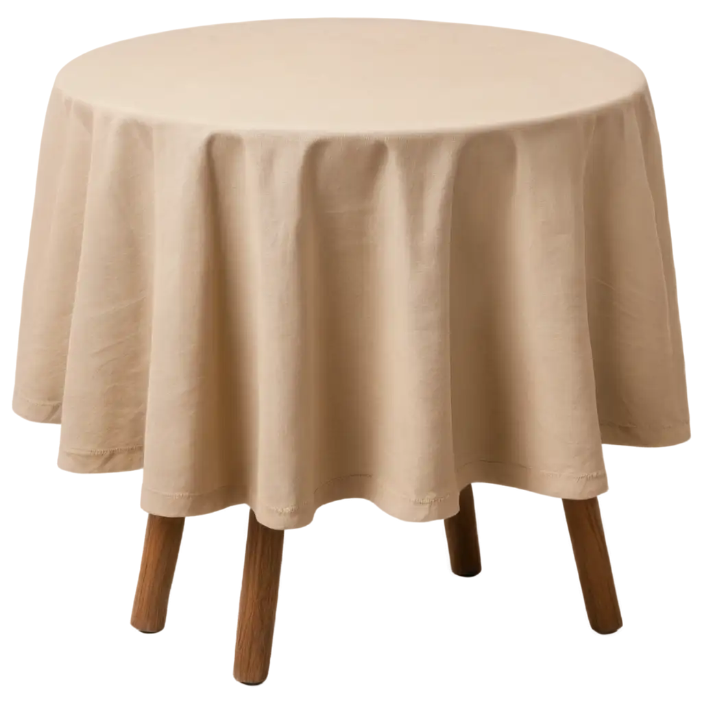 Natural-Linen-Round-Table-PNG-Image-Enhance-Your-Dcor-with-Elegance