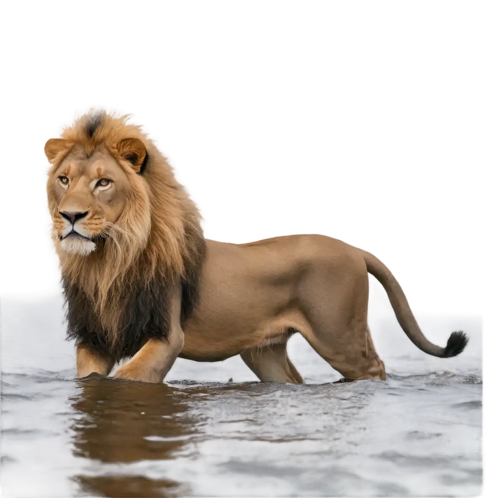 HyperRealistic-Majestic-Lion-Walking-on-Water-PNG-Image-Canon-EOS-R5-Capture