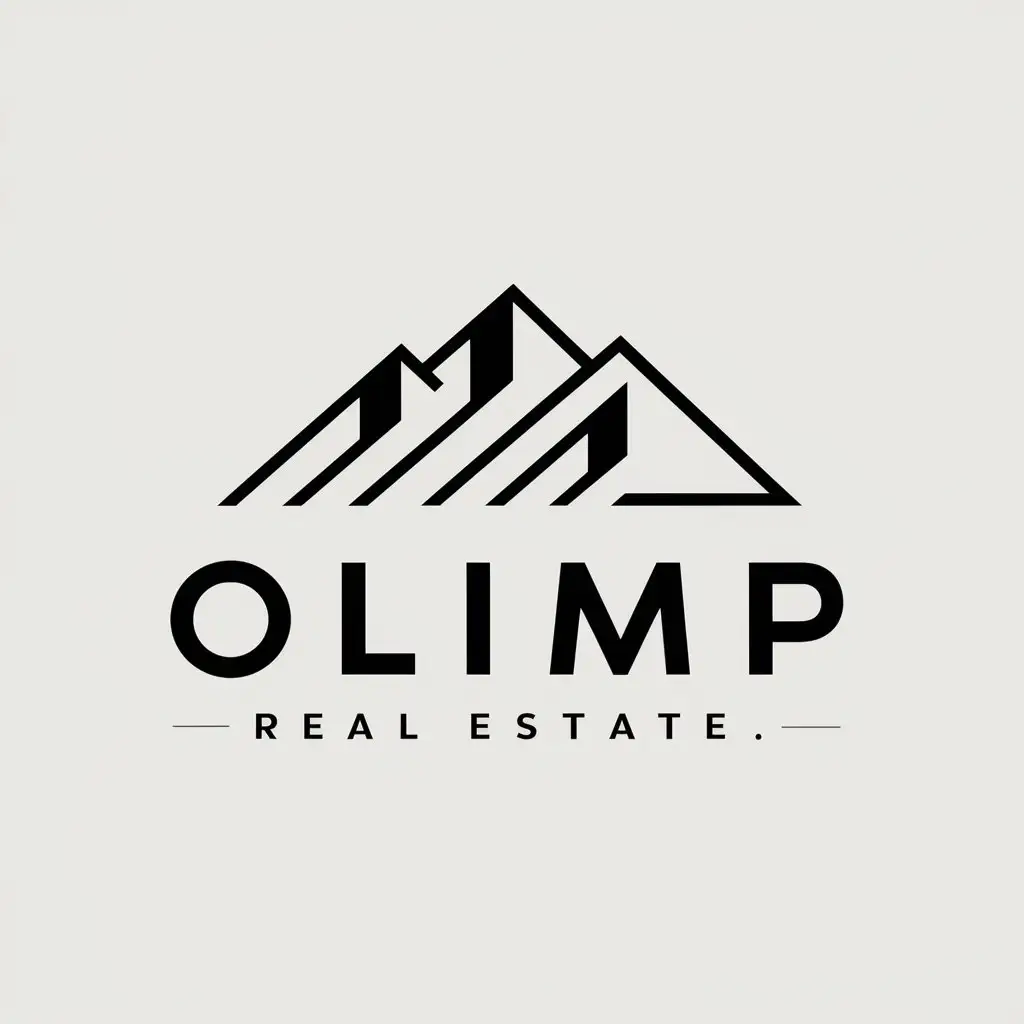 LOGO Design for Olimp Mount Olympus Inspired Symbol in Real Estate Industry