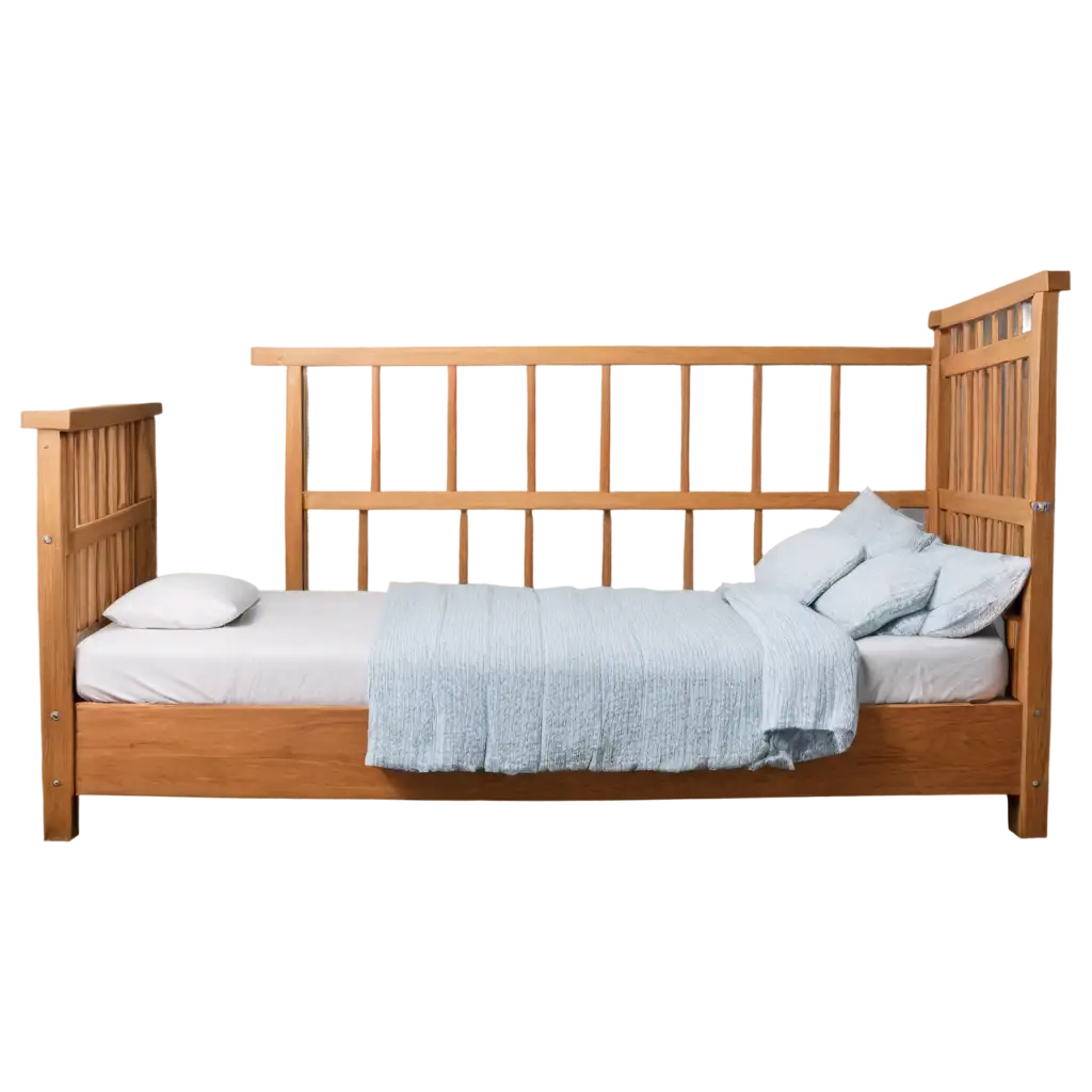 Single-Bed-in-JailInspired-Design-HighQuality-PNG-Image-for-Versatile-Use