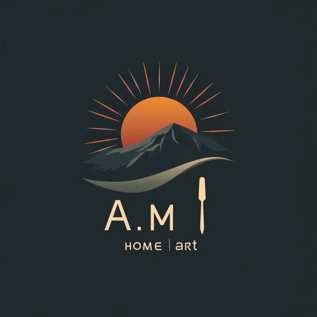 Logo for business a.m_home_art name business