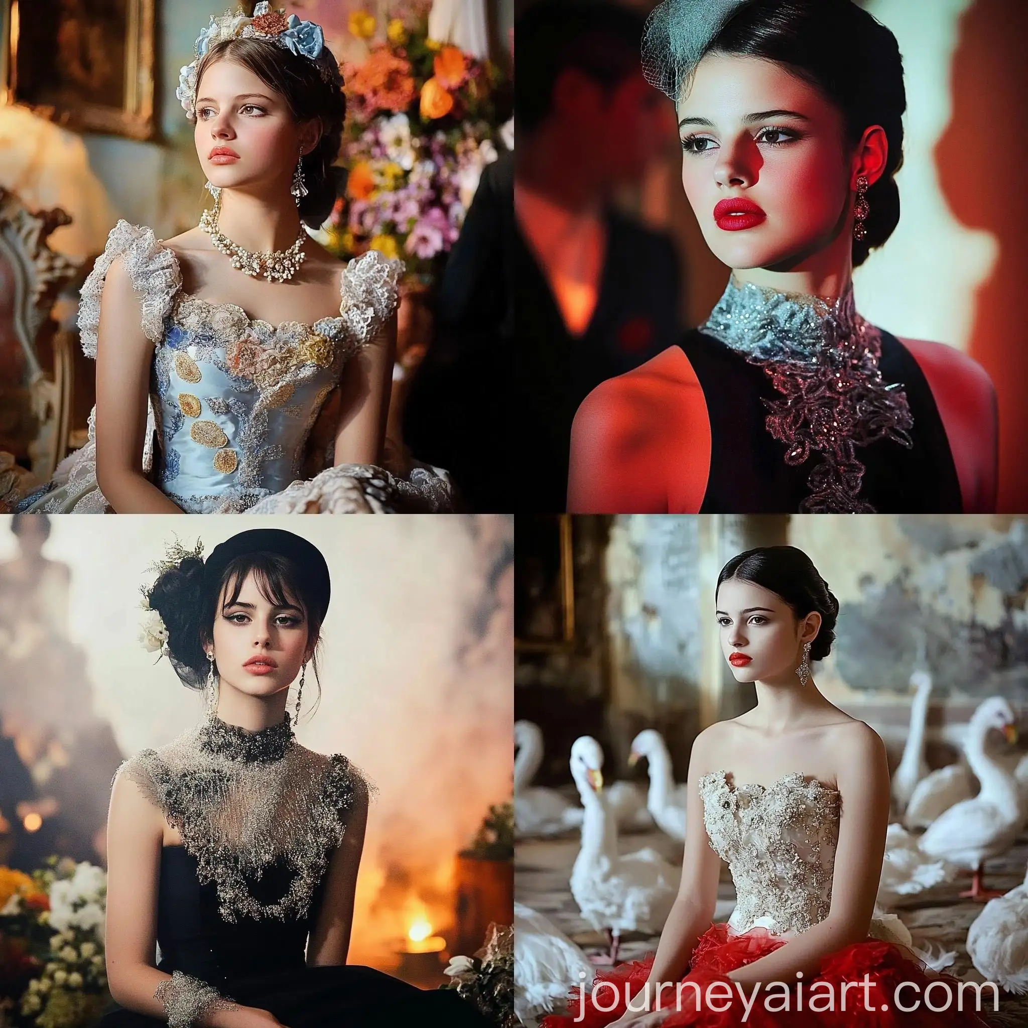 High-Fashion-Vogue-Photoshoot-with-Elegant-Model-in-Artistic-Setting