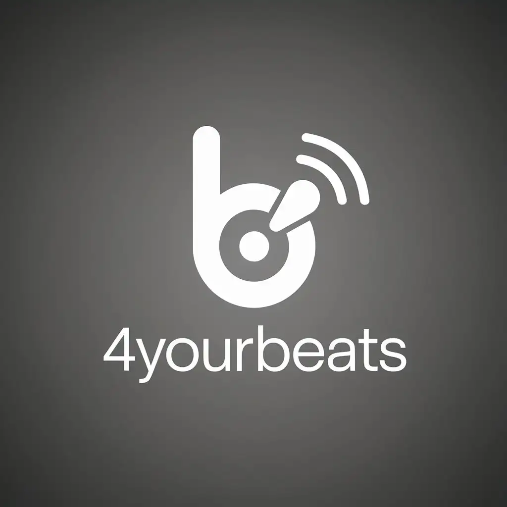 Minimalist Logo Design for 4yourbeats Music App