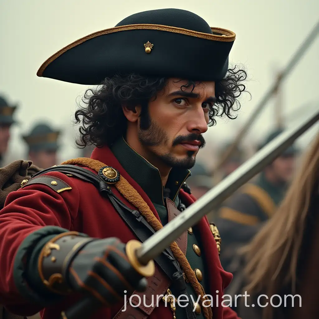 Nineteenth-Century-Soldier-with-Sword-in-Battle-Position