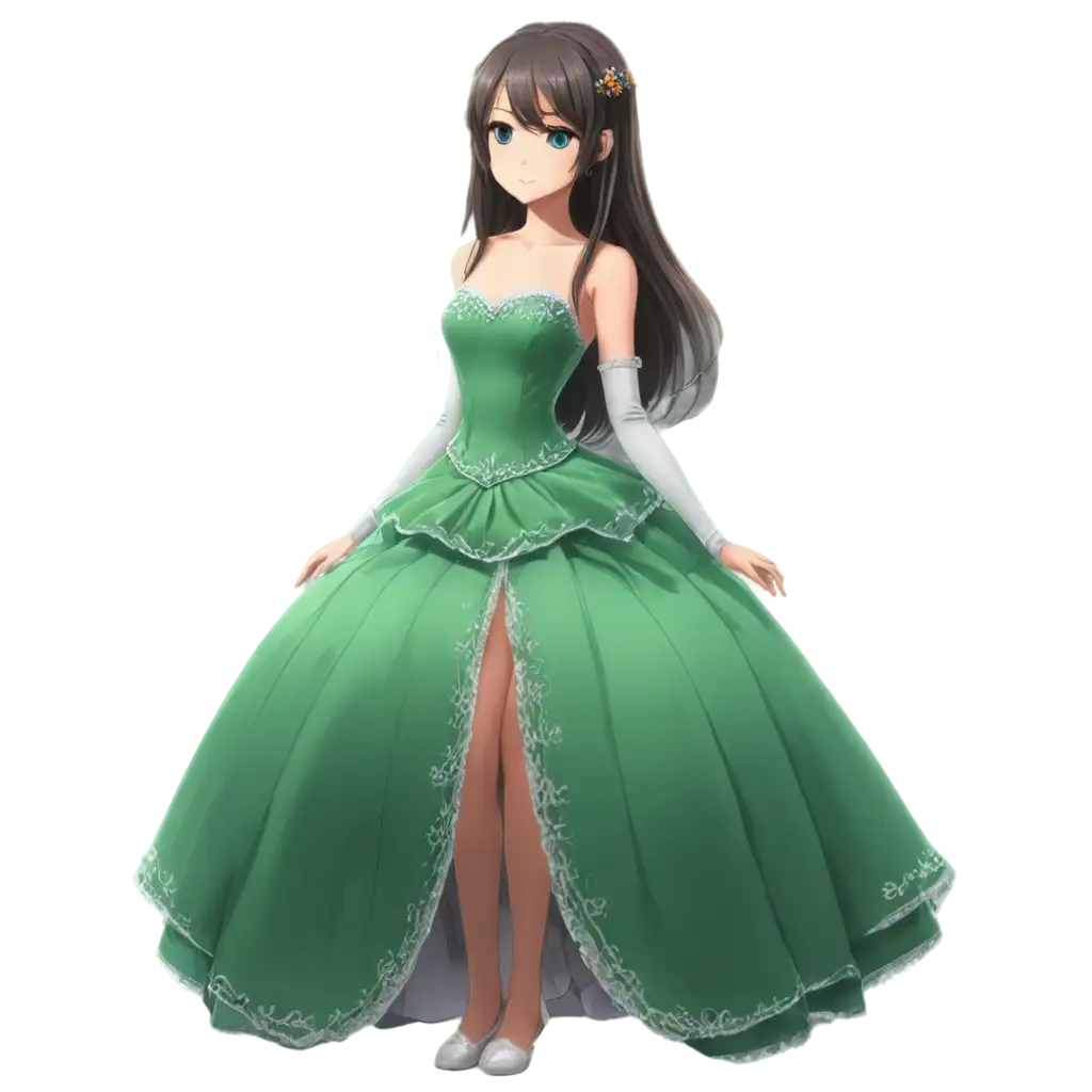 Anime-Girl-in-Ball-Gown-PNG-Elegant-HighQuality-Image-for-Creative-Use