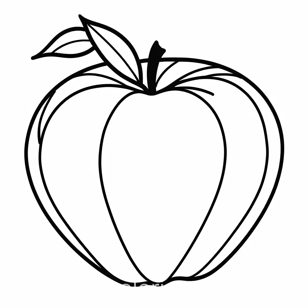 Simple-Ice-Apple-Fruit-Coloring-Page-for-Toddlers