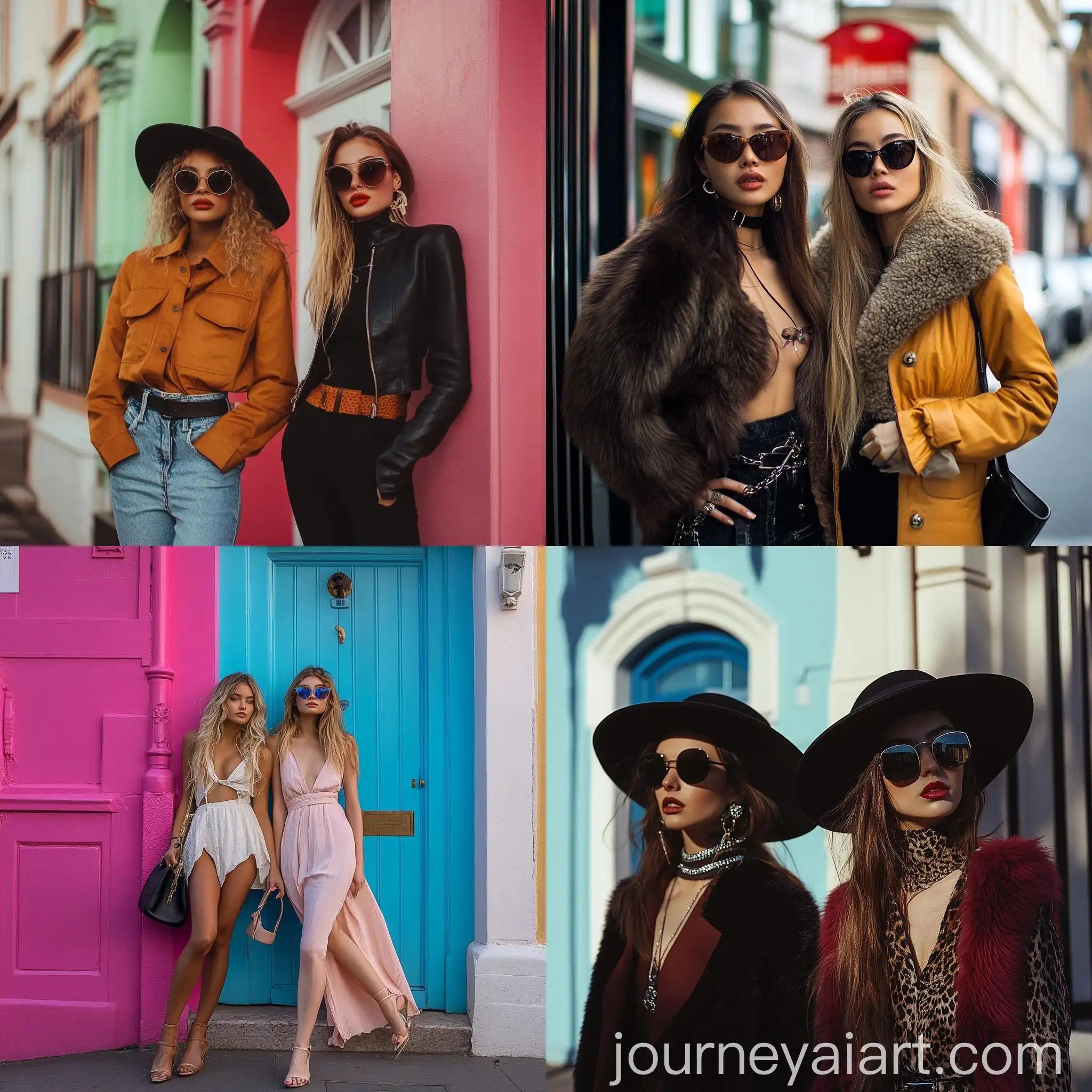 Fashionable-Girls-in-Notting-Hill-London