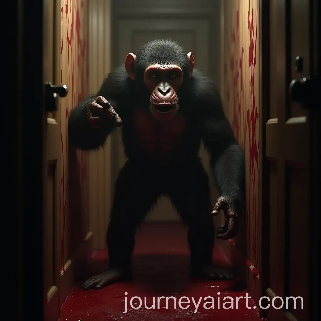 Horror-Game-Thumbnail-Featuring-a-Monkey-in-a-Savage-Hotel-with-Blood
