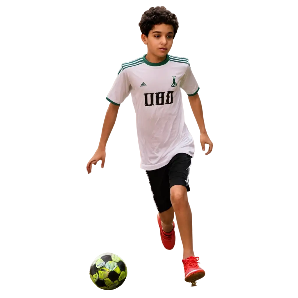 Young-Iranian-Boy-Playing-Football-in-a-Hall-PNG-Image-for-Diverse-Uses