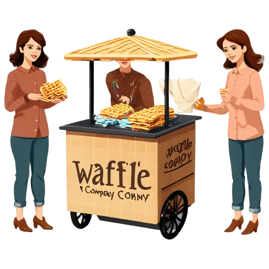 Delicious-Waffle-Party-PNG-Clipart-A-Sweet-Addition-to-Your-Visual-Content