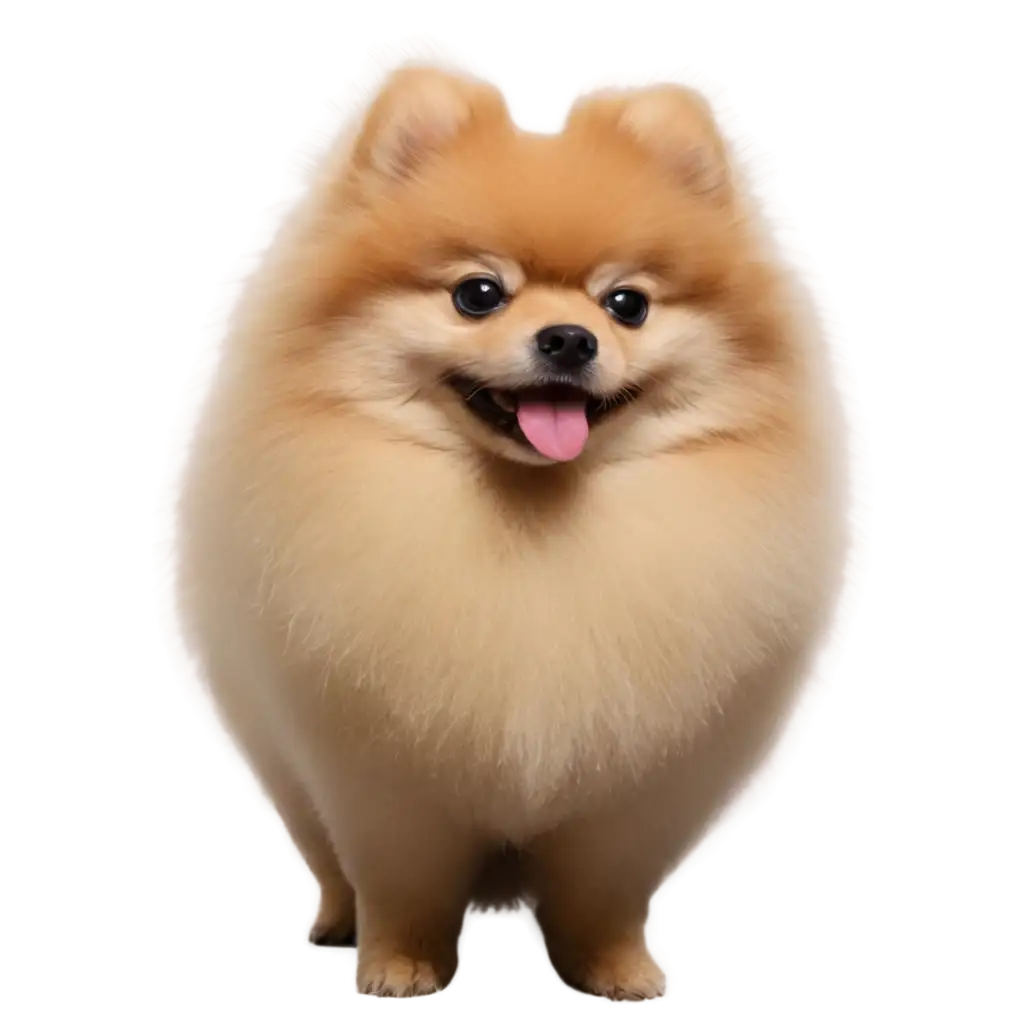 Fluffy-Pomeranian-Spitz-PNG-Image-High-Quality-Transparent-Format-for-Multiple-Uses