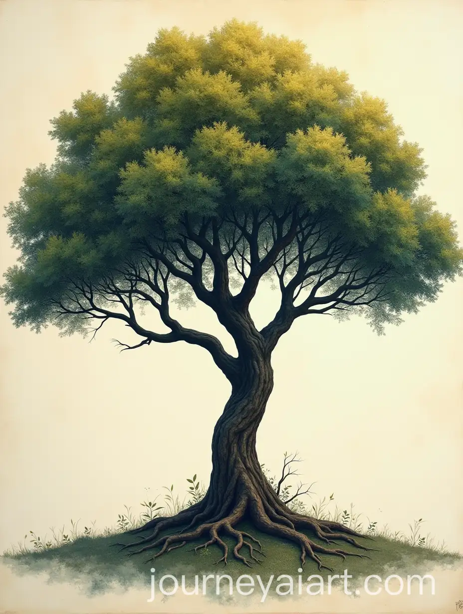 World-Map-SurroundedAI-Image-Expansion-by-Giant-Tree-Covering-the-Earth