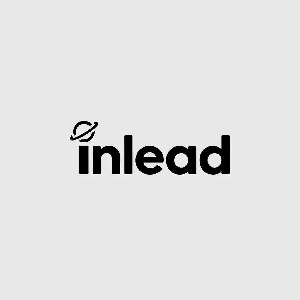 LOGO Design for inLead Minimalistic Satellite Orb as i Dot for Internet Industry