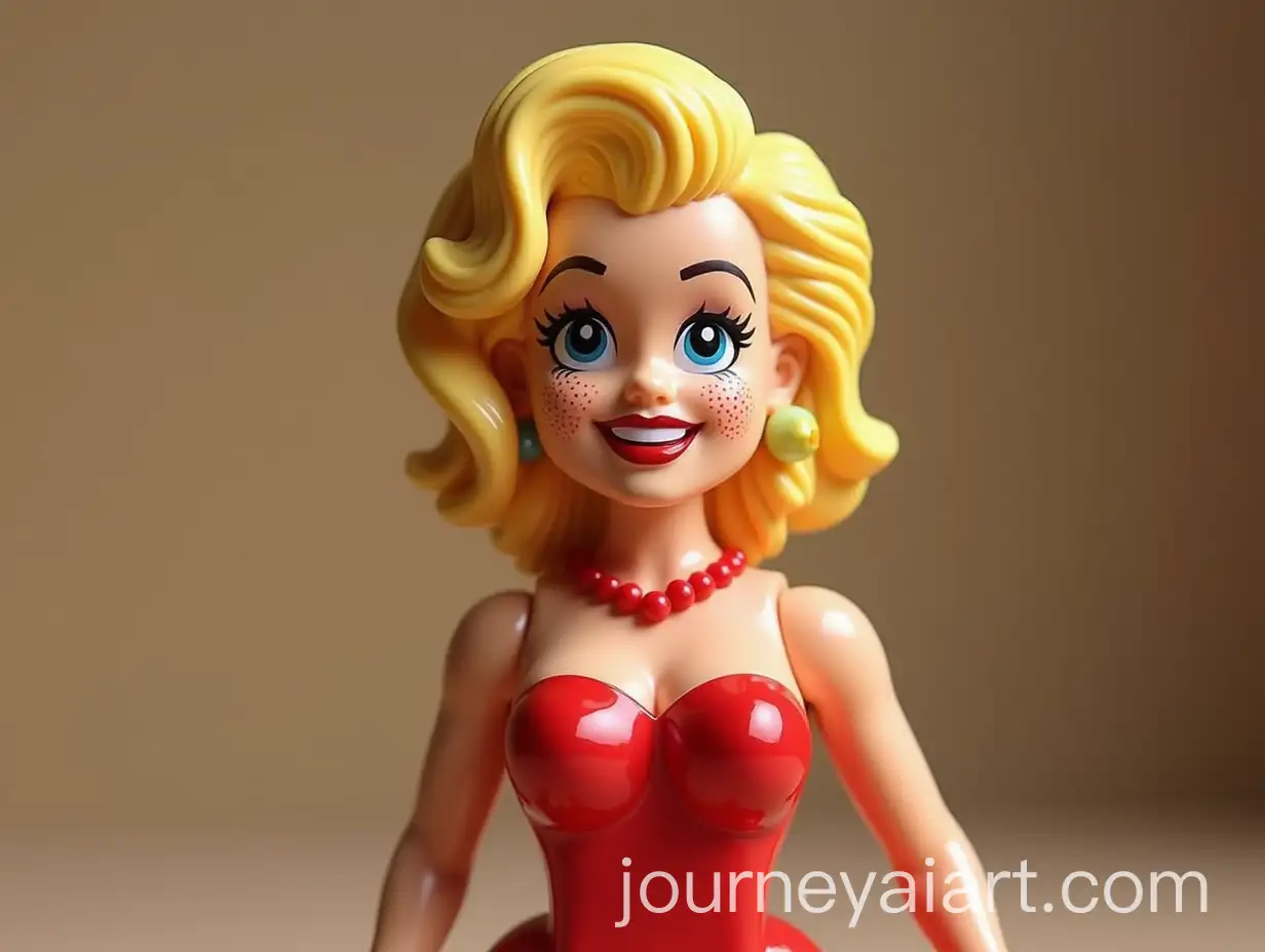 Lego-Figure-Designed-as-Marilyn-Monroe-in-Classic-Pose