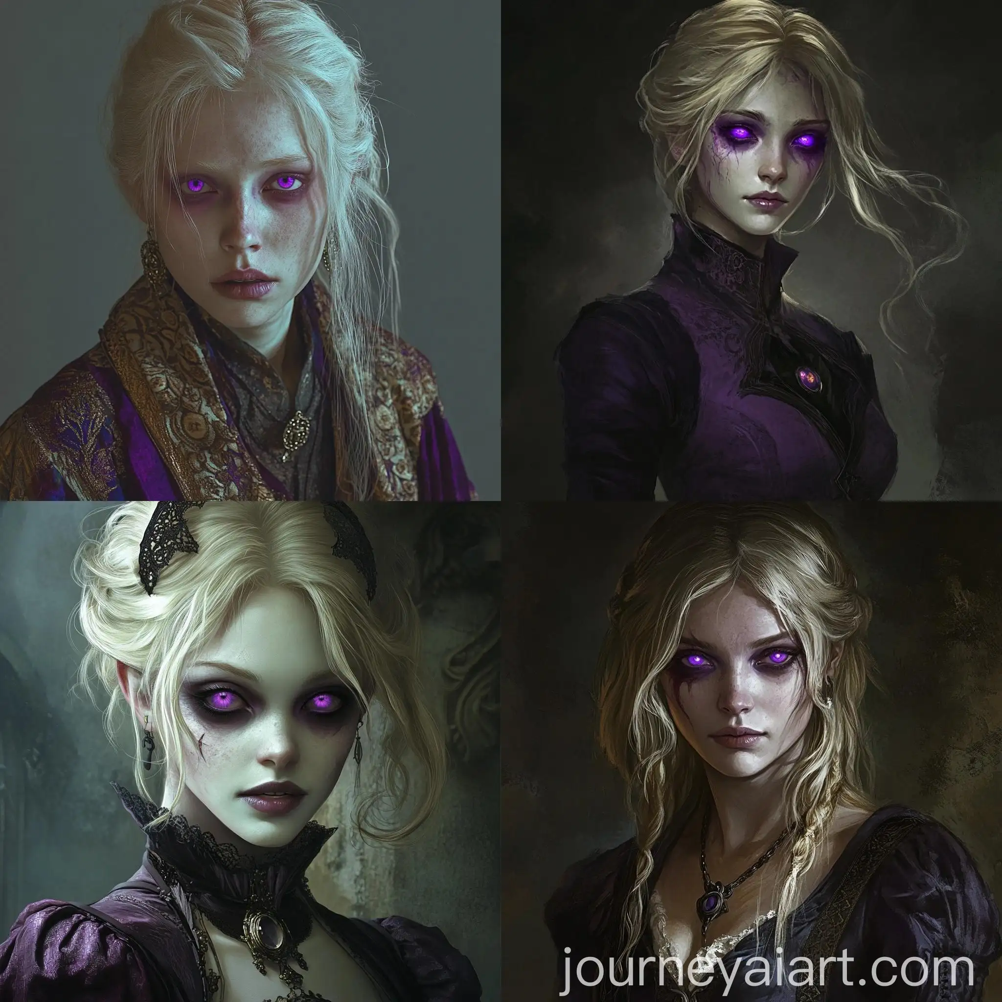 Medieval-Woman-with-Blonde-Hair-and-Purple-Eyes