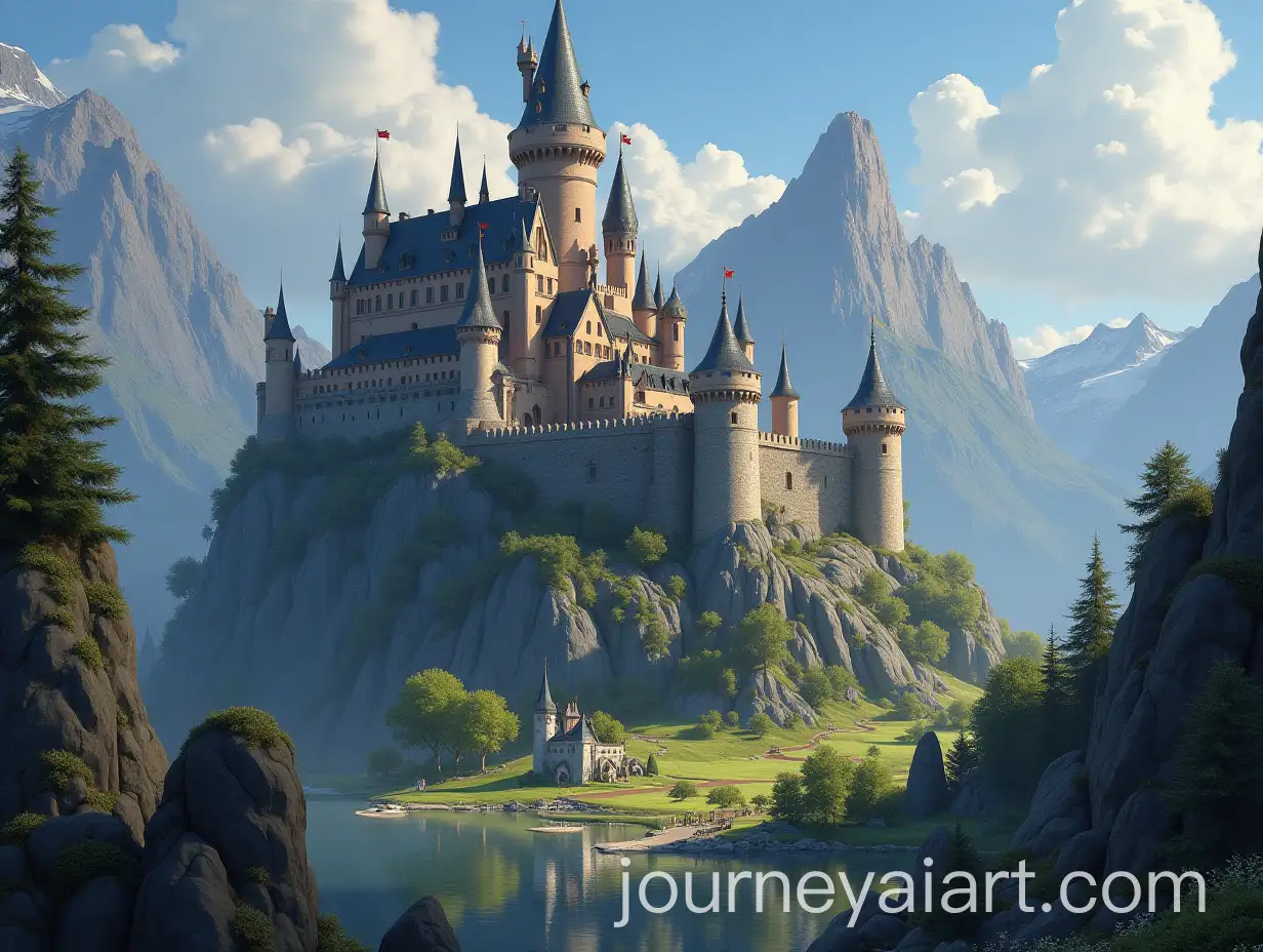 Enchanting-Fantasy-Castle-Surrounded-by-Mystical-Landscapes