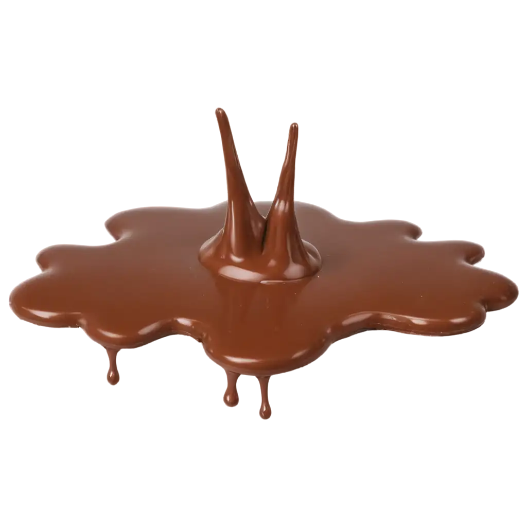 Chocolate-Dripping-on-Cloud-Shaped-Foam-PNG-Image-Perfect-for-HighQuality-Visuals
