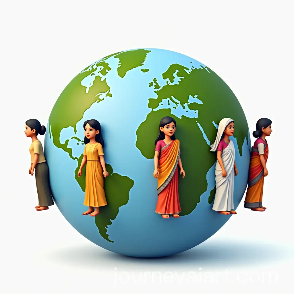 Four-Indian-Women-Representing-Life-Stages-Around-Globe