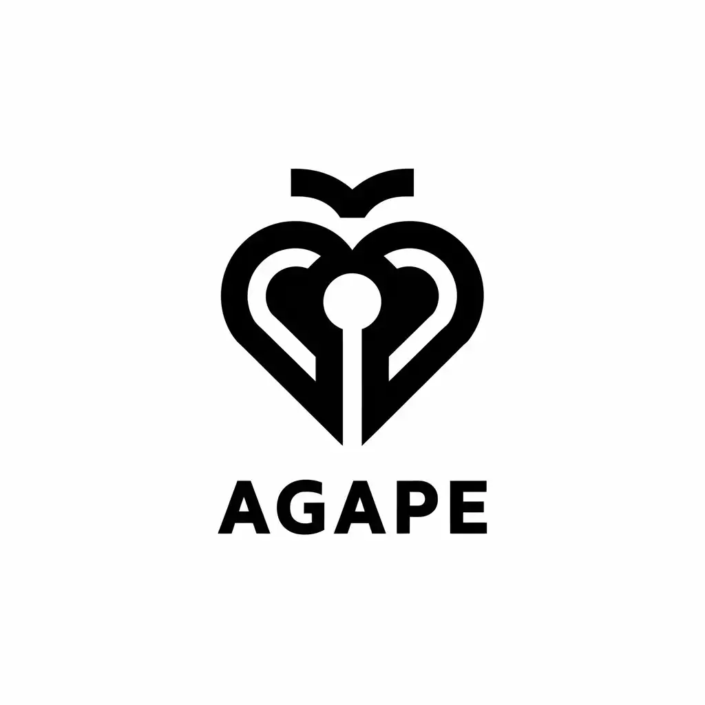 LOGO Design For Agape Elegant Software Logo in HighEnd Black or Blush