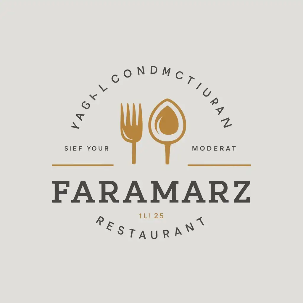 LOGO-Design-For-FARAMAR5Z-Restaurant-Symbol-with-Clear-Background