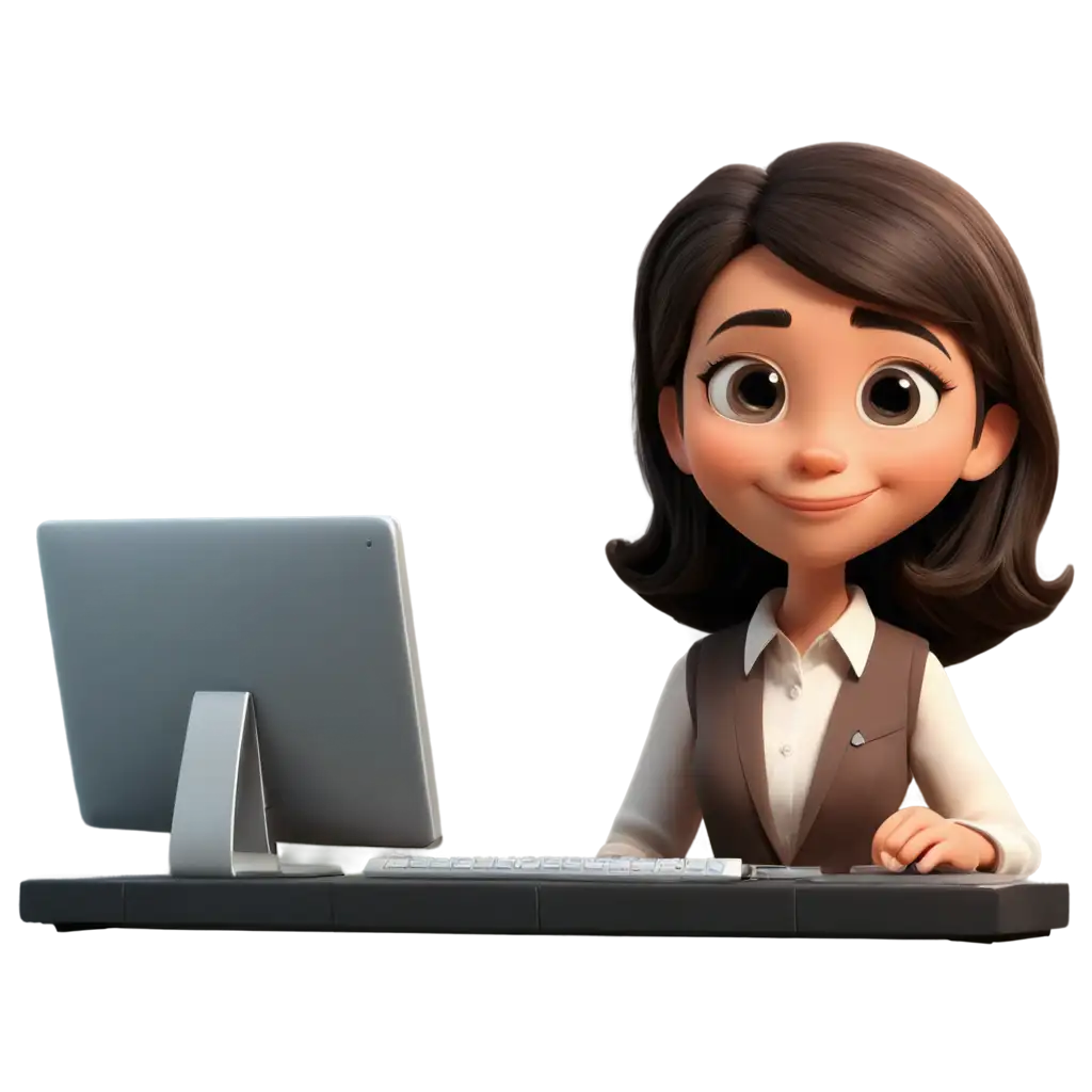 Cute-Computer-Cartoon-Clipart-PNG-Delightful-Illustrations-for-Digital-Creatives