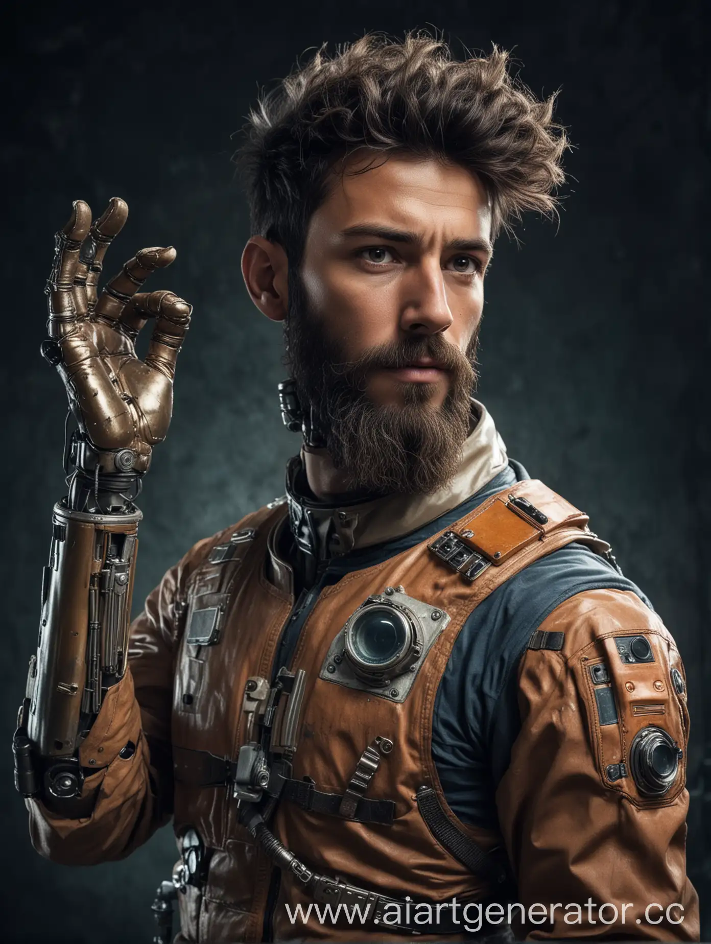 Space-Engineer-with-HighTech-Prosthetic-Hand