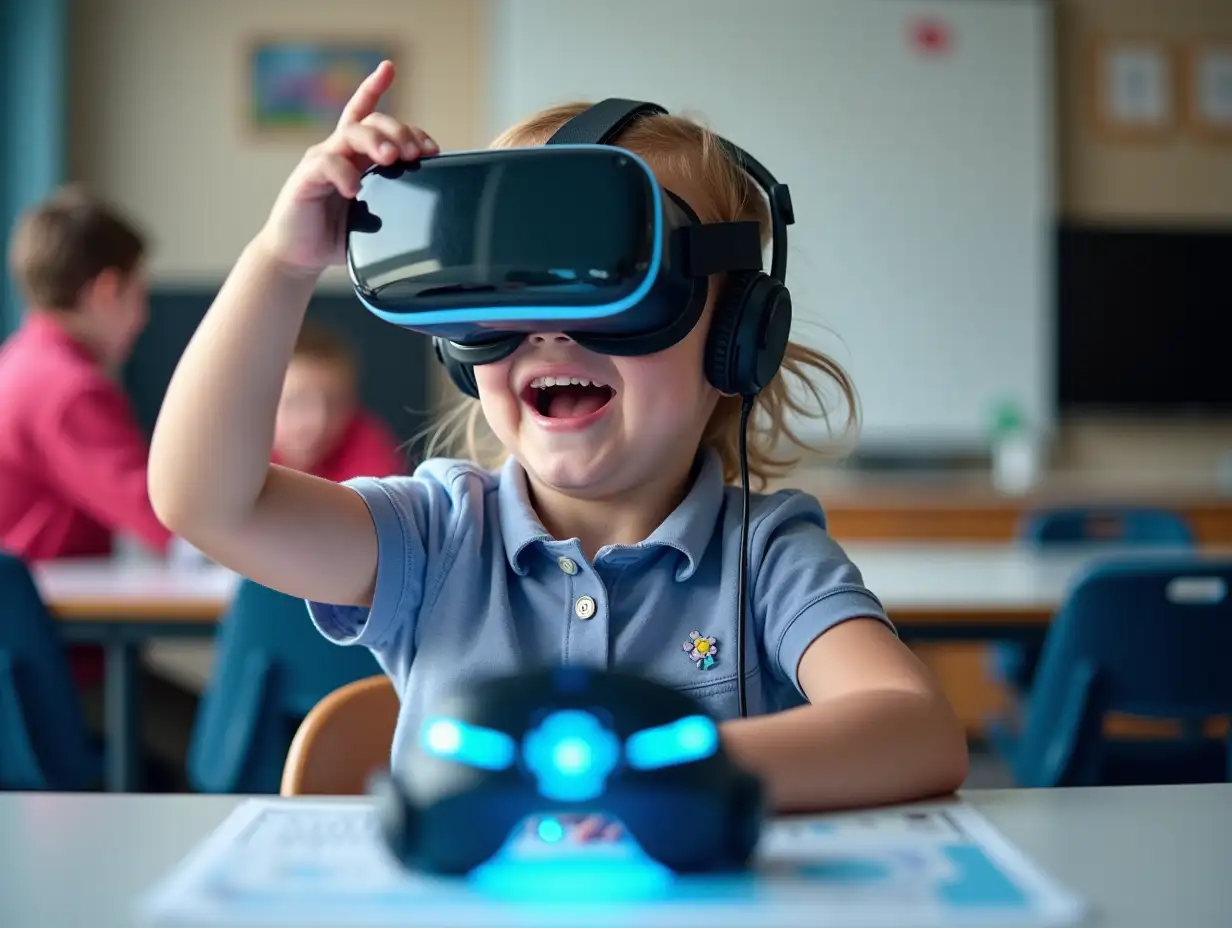 Child-Exploring-Futuristic-Tools-and-VR-in-School-Setting