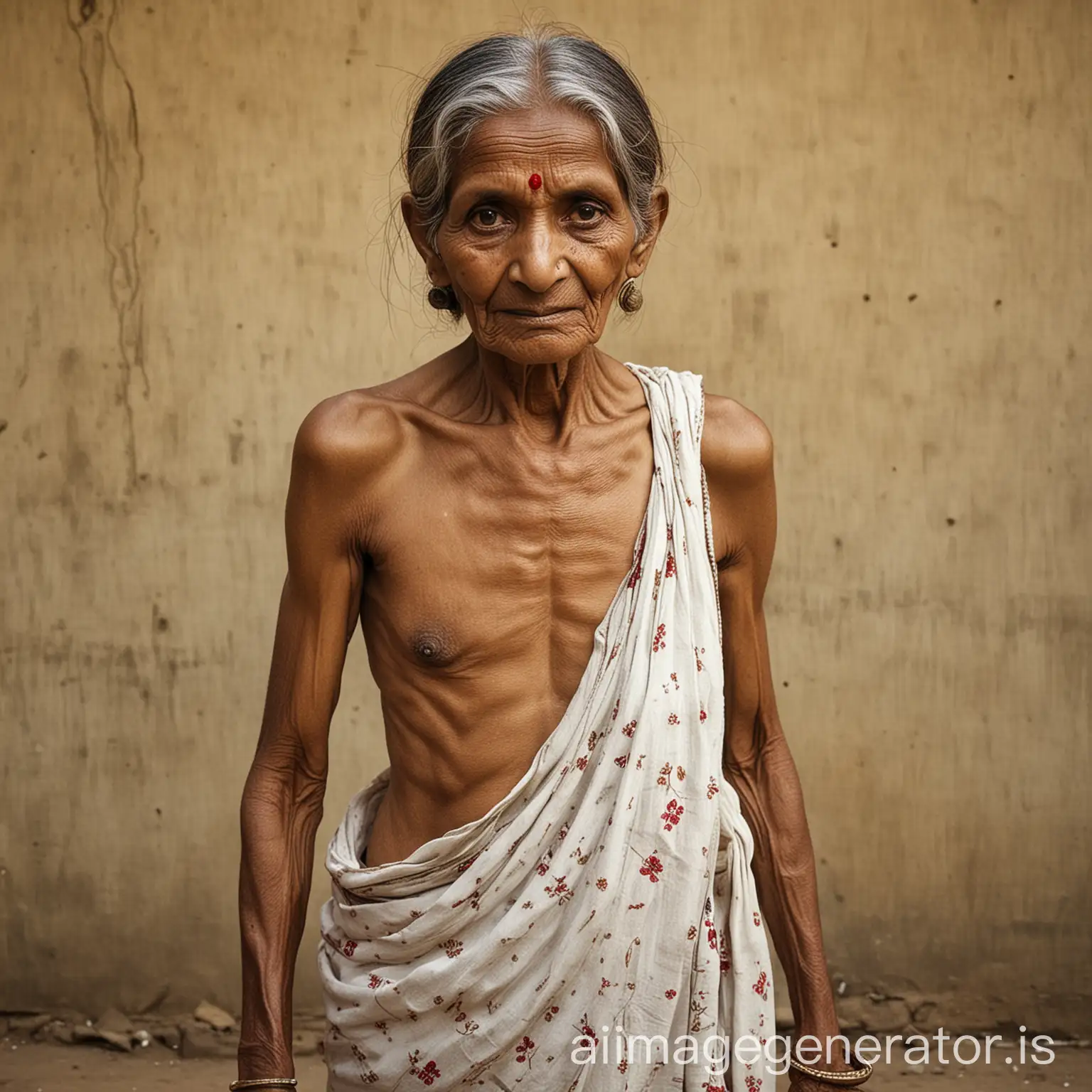 Elderly-Indian-Woman-in-Traditional-Attire